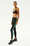 Splits59 Clare High Waist Rigor 7/8 Legging Black/Grass