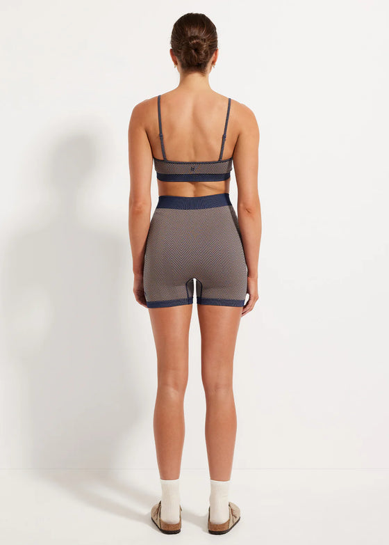 Nimble Mindful Knit Bralette - Navy/Taupe