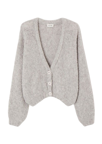 American Vintage Zolly Cardigan - Heather Grey