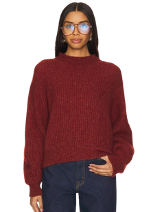  American Vintage East Pullover - Wine Lees Melange