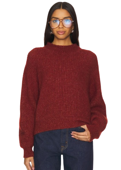 American Vintage East Pullover - Wine Lees Melange