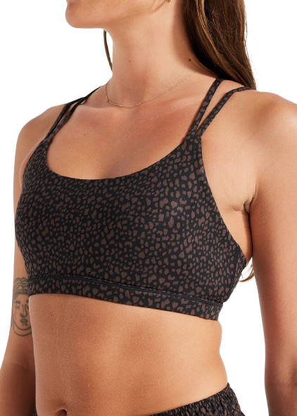 Nimble Essential Strappy Bra - Cacao Cheetah