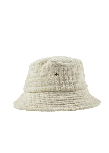 Peta + Jain Soleil Striped Toweling Bucket Hat - Beige