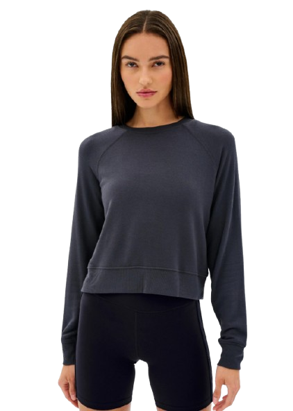 Splits59 Brooks Fleece Long Sleeve Sweatshirt - Graphite