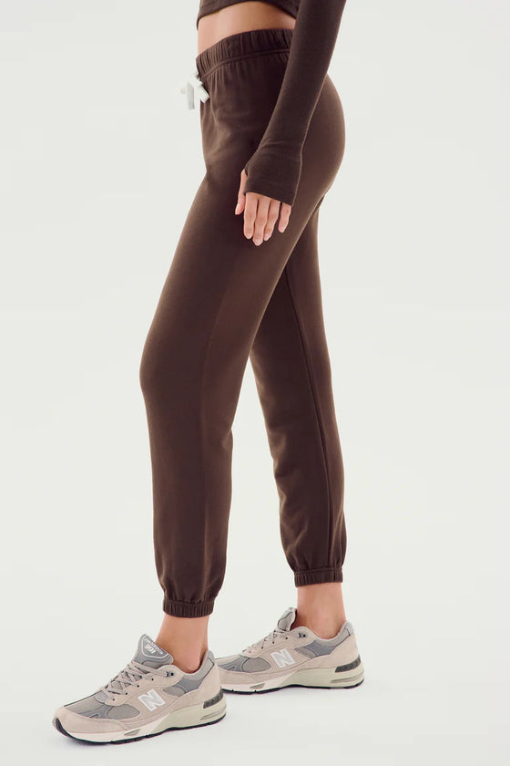 Splits59 Sonja Fleece Sweatpant - Chocolate