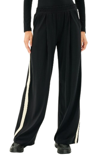 Splits59 Luca Airweight Trouser with Stripe - Black/White