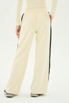 Splits59 Luca Airweight Trouser with Stripe - Creme/Black