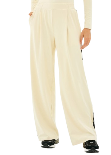 Splits59 Luca Airweight Trouser with Stripe - Creme/Black