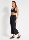 Nimble In Motion Cropped Wide Leg - Black