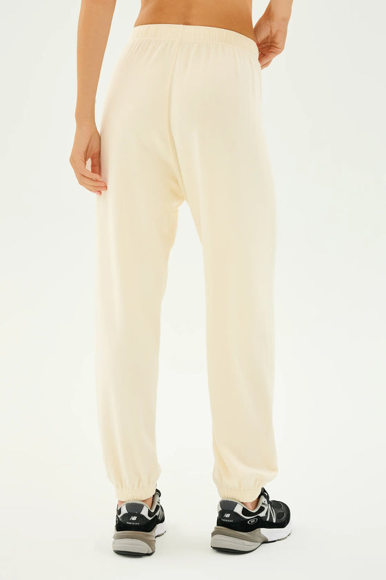 Splits59 Andie Oversized Fleece Sweatpant - Creme