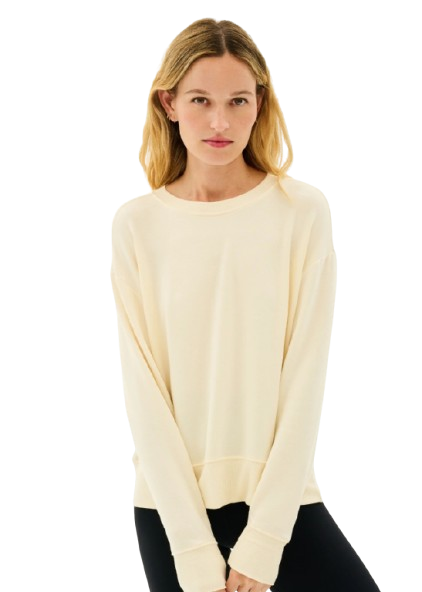 Splits59 Sonja Fleece Sweatshirt - Creme