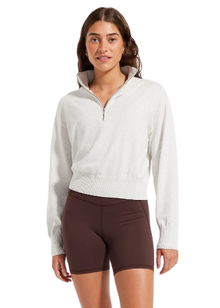  Nimble Me Time 1/2 Zip Jumper - Marble White