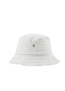  Peta + Jain Soleil Striped Toweling Bucket Hat - White