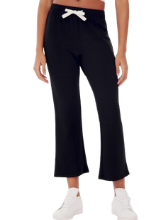  Splits59 Brooks Fleece Cropped Flare - Black