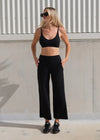 Nimble In Motion Cropped Wide Leg - Black