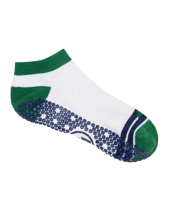 Move Active Classic Lo Rise Grip Socks - Preppy Volley Ace