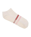 MoveActive Classic Crew Low Rise Grip Socks - Blush Stripes