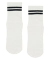 MoveActive Classic Crew Grip Socks - Sporty Stripe Ivory