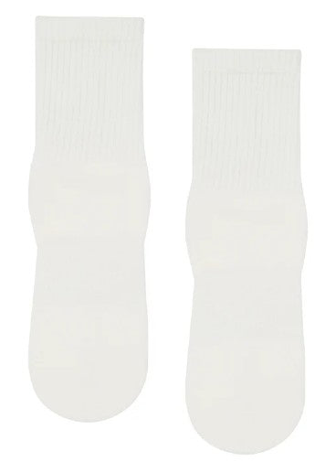 Move Active Classic Crew Grip Socks - Ivory