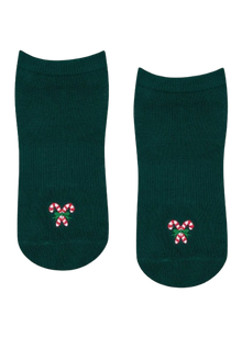  MoveActive Classic Low Rise Grip Socks - Peppermint Candy