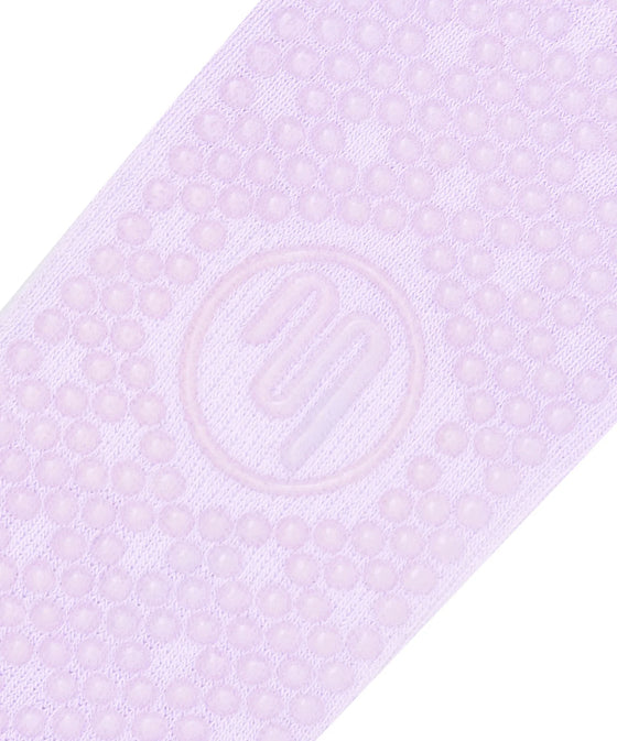 MoveActive Crew Non Slip Grip Socks - Lavender Haze