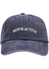 Move Active Embroidery Cap - Blue Denim