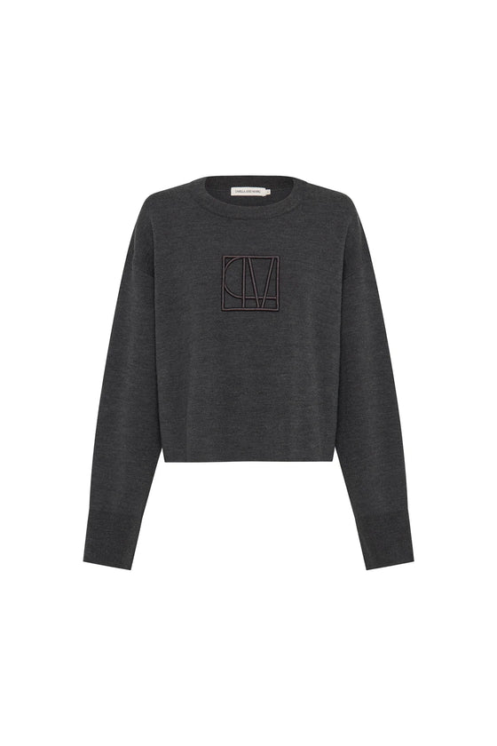 C&M Camilla and Marc Agate Sweater - Charcoal Melange