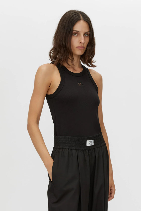 C&M Camilla and Marc Bloom Embroidered Tank - Black