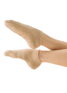  MoveActive Classic Low Rise Grip Socks - Almond