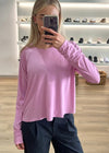 Beyond Yoga Featherweight Daydreamer Pullover -Pink Haze Heather