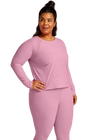 Beyond Yoga Featherweight Daydreamer Pullover - Pink Haze Heather