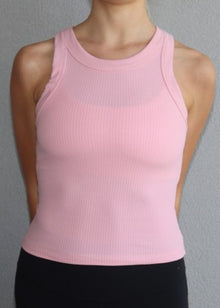  Lex Rib Tank - Light Pink