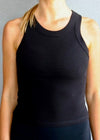 Lex Rib Tank - Black