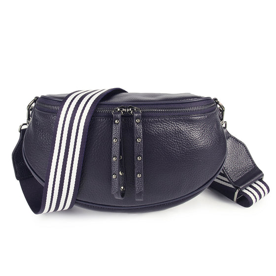 Four Loves Leather Bag - Obsessed Navy/Gun