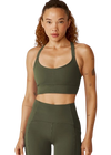 Beyond Yoga Powerbeyond Strive Long Bra - Modern Olive