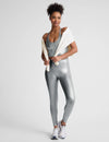 Beyond Yoga On The Up Cropped Tank - Liquid Silver