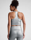 Beyond Yoga On The Up Cropped Tank - Liquid Silver