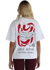 Leelo V6 Pilates Collection Chilli Tee - White