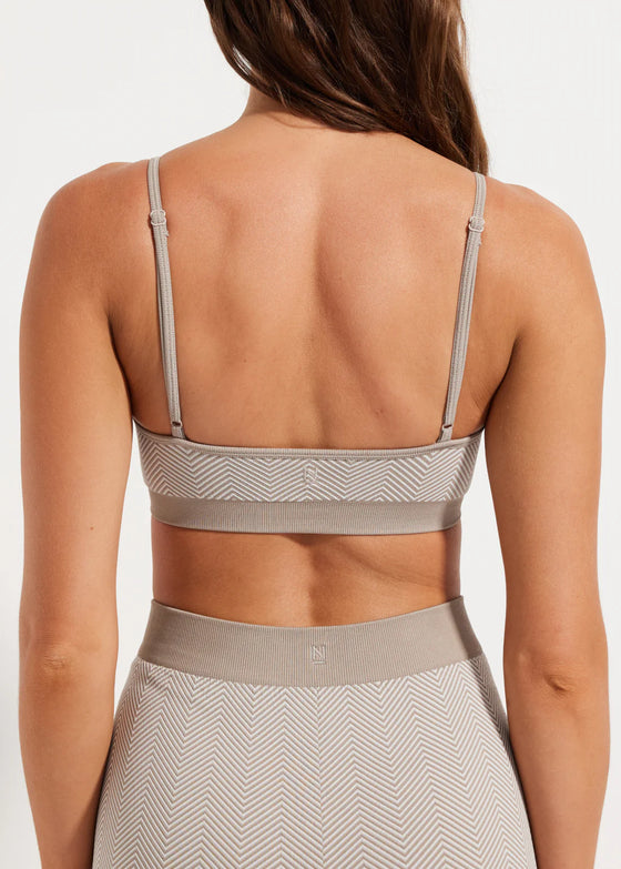 Nimble Mindful Knit Bralette - Oatmeal