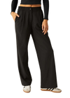 Beyond Yoga Status Wide Leg Trousers - Black