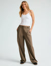 Beyond Yoga Status Wide Leg Trousers - Dune