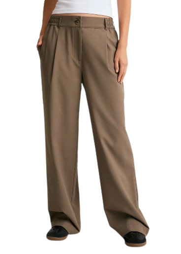 Beyond Yoga Status Wide Leg Trousers - Dune