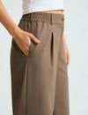 Beyond Yoga Status Wide Leg Trousers - Dune