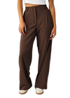 Beyond Yoga Status Wide Leg Trousers - Espresso