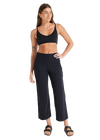 Nimble In Motion Cropped Wide Leg - Black