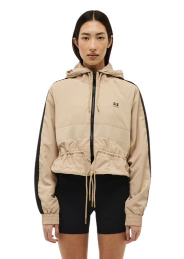 P.E. Nation Cropped Man Down Jacket - Sesame