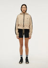 P.E. Nation Cropped Man Down Jacket - Sesame