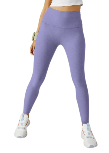 Beyond Yoga High Waist Midi Legging - Perwinkle Cloud Heather