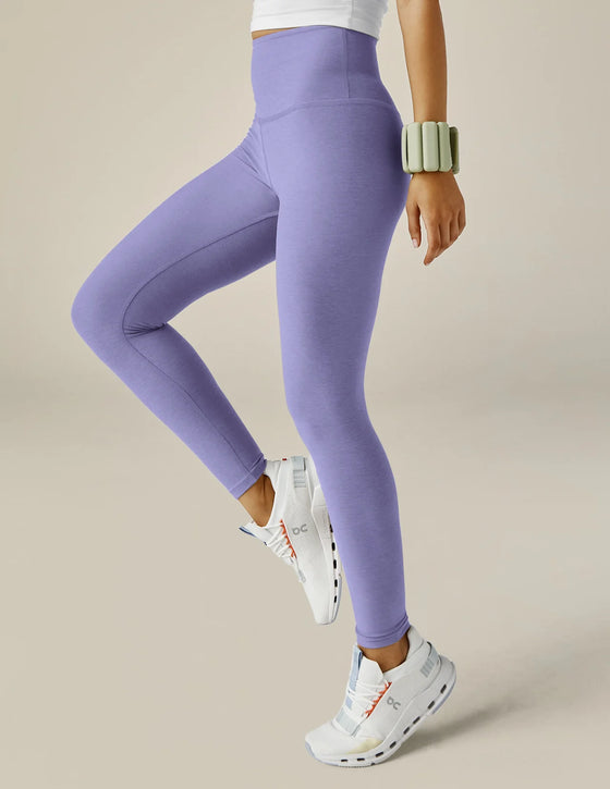 Beyond Yoga High Waist Midi Legging - Perwinkle Cloud Heather