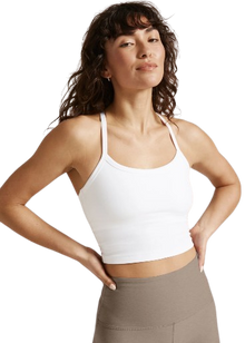  Beyond Yoga Spacedye Slim Racerback Cropped Tank SD4382 - Cloud White